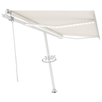 Automatische Markise mit LED & Windsensor 450x300 cm Creme