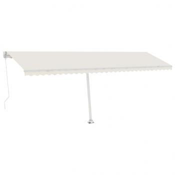 Standmarkise Manuell Einziehbar 600x300 cm Creme