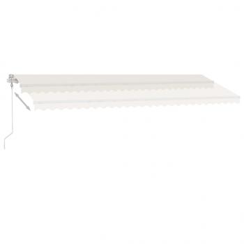 Automatische Markise mit LED & Windsensor 600x350 cm Creme