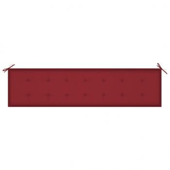 Gartenbank-Auflage Weinrot 200x50x3 cm Oxford-Gewebe