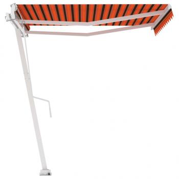 Standmarkise Automatisch 350x250 cm Orange/Braun