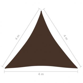 Sonnensegel Oxford-Gewebe Dreieckig 4x4x4 m Braun