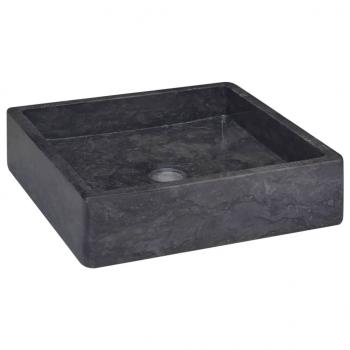 ARDEBO.de - Waschbecken Schwarz 40x40x10 cm Marmor