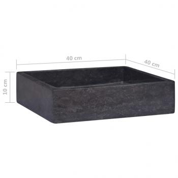 Waschbecken Schwarz 40x40x10 cm Marmor