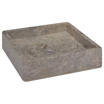 ARDEBO.de - Waschbecken Grau 40x40x10 cm Marmor