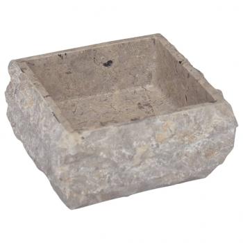 Waschbecken Grau 30x30x13 cm Marmor