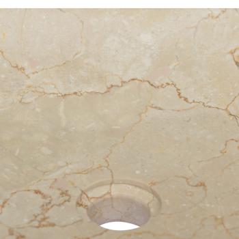 Waschbecken Creme 40x40x10 cm Marmor