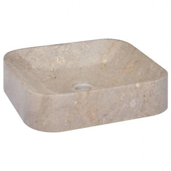 ARDEBO.de - Waschbecken Grau 40x40x10 cm Marmor