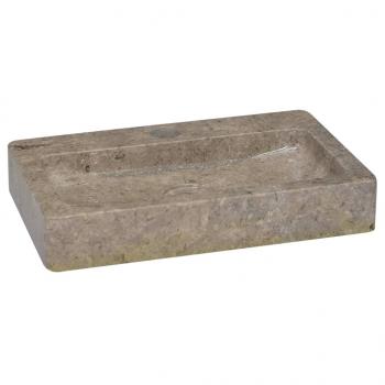 Wandwaschbecken Grau 38x24x6,5 cm Marmor