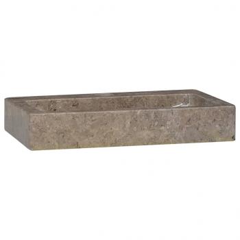 Wandwaschbecken Grau 38x24x6,5 cm Marmor