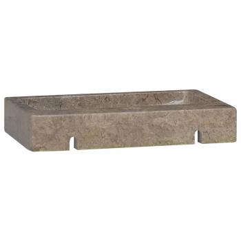 Wandwaschbecken Grau 38x24x6,5 cm Marmor