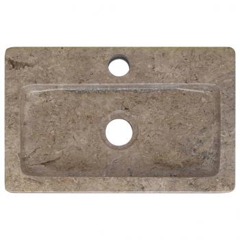 Wandwaschbecken Grau 38x24x6,5 cm Marmor