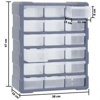 Multi-Schubladen-Organizer 18 Schubladen 38x16x47 cm