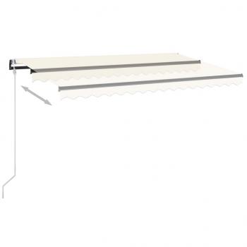 Automatische Markise mit LED & Windsensor 450x300 cm Creme