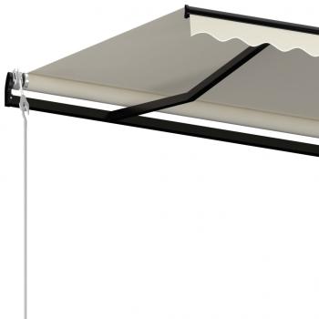 Automatische Markise mit LED & Windsensor 450x300 cm Creme