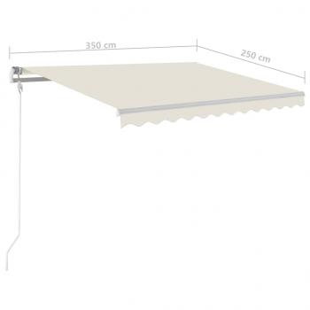 Standmarkise Manuell Einziehbar 350x250 cm Creme