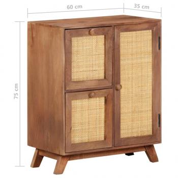 Sideboard 60x35x75 cm Massivholz Mango