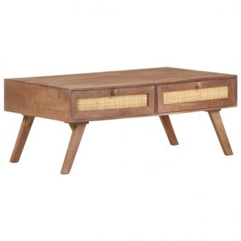 ARDEBO.de - Couchtisch 100x60x40 cm Mango Massivholz