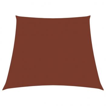 ARDEBO.de - Sonnensegel Oxford-Gewebe Trapezförmig 3/5x4 m Terracotta