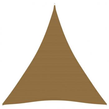 ARDEBO.de - Sonnensegel 160 g/m² Taupe 5x6x6 m HDPE