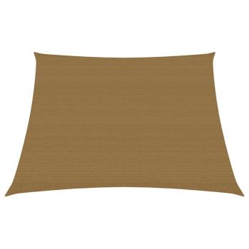 ARDEBO.de - Sonnensegel 160 g/m² Taupe 3/4x2 m HDPE