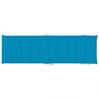 Sonnenliegen-Auflage Blau 186x58x3 cm Oxford-Gewebe