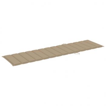 Sonnenliegen-Auflage Beige 200x50x3 cm Oxford-Gewebe