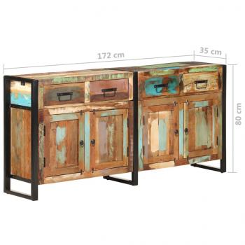 Sideboard 172x35x80 cm Altholz Massiv