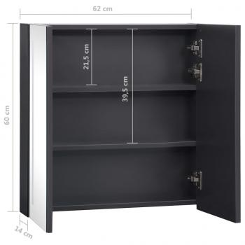 LED-Spiegelschrank fürs Bad 62x14x60 cm