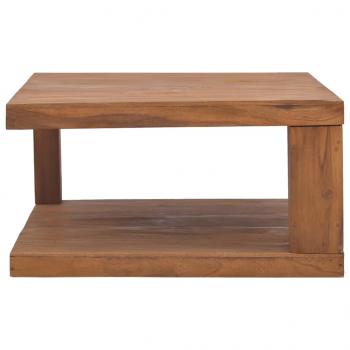 Couchtisch 65x65x33 cm Teak Massivholz 