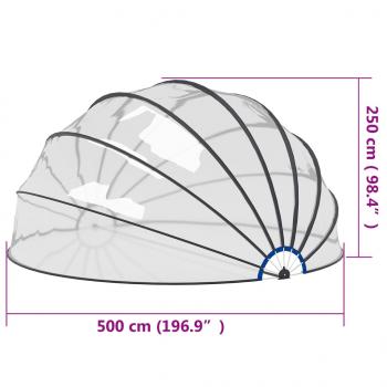 Pool-Kuppel 500x250 cm