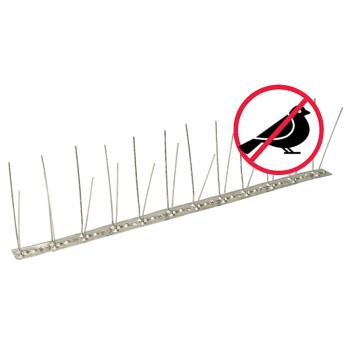 20-tlg. Taubenabwehr Spikes-Set Edelstahl 10 m 4-reihig