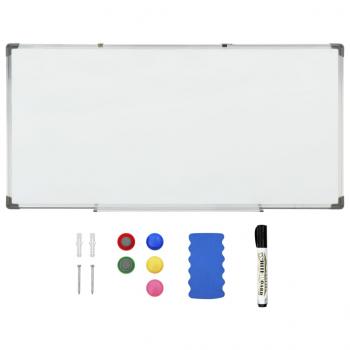 Magnetisches Whiteboard Weiß 110x60 cm Stahl 