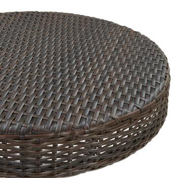 5-tlg. Gartenbar-Set Poly Rattan Braun