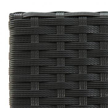 Barhocker 4 Stk. Schwarz Poly Rattan