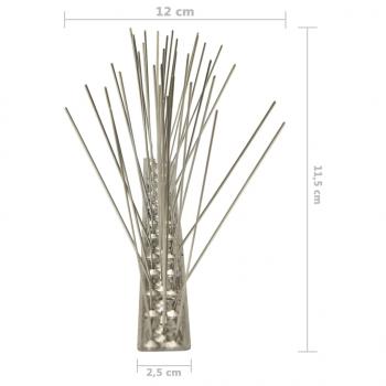 20-tlg. Taubenabwehr Spikes-Set Edelstahl 10 m 2-reihig