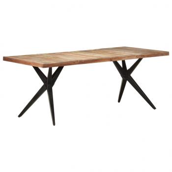 ARDEBO.de - Esstisch 200x90x76 cm Altholz Massiv