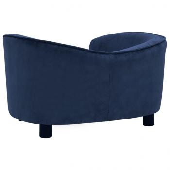 Hundesofa Blau 69x49x40 cm Plüsch   