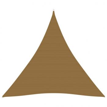 ARDEBO.de - Sonnensegel 160 g/m² Taupe 4,5x4,5x4,5 m HDPE