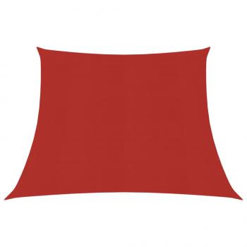 ARDEBO.de - Sonnensegel 160 g/m² Rot 4/5x3 m HDPE