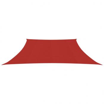 Sonnensegel 160 g/m² Rot 4/5x3 m HDPE