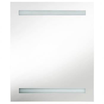 LED-Bad-Spiegelschrank Grau 50x14x60 cm