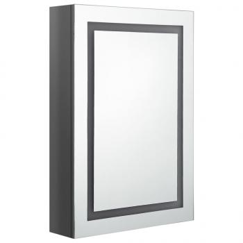 LED-Spiegelschrank fürs Bad Glänzend Grau 50x13x70 cm