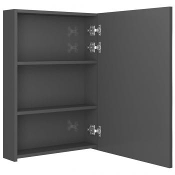 LED-Spiegelschrank fürs Bad Glänzend Grau 50x13x70 cm