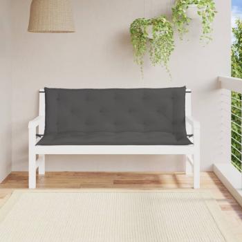 ARDEBO.de - Gartenbank-Auflagen 2 Stk. Anthrazit 150x50x7 cm Oxford-Gewebe