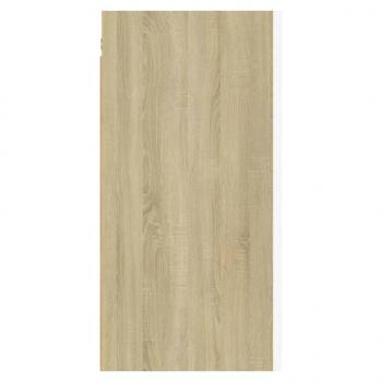 TV-Schrank Weiß Sonoma-Eiche 30,5x30x60 cm Holzwerkstoff