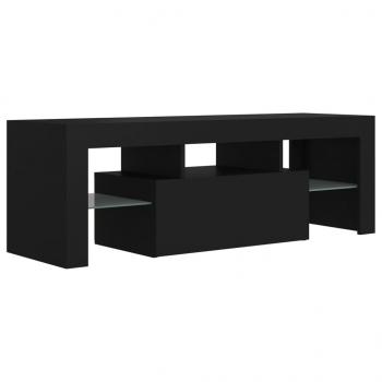 TV-Schrank mit LED-Leuchten Schwarz 120x35x40 cm