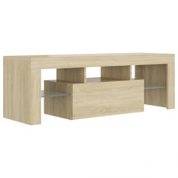 TV-Schrank mit LED-Leuchten Sonoma-Eiche 120x35x40 cm