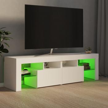 TV-Schrank mit LED-Beleuchtung Weiß 140x36,5x40 cm