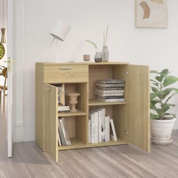 Sideboard Sonoma-Eiche 80x36x75 cm Holzwerkstoff